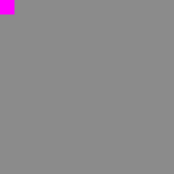 Pixels of overlap_group_north, a 12x12 raster, with NoData in magenta